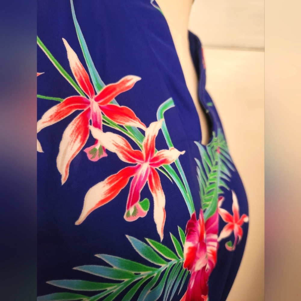 Vintage Rare Hawaiian Kimono SWEETHEARTS ARE MADE IN PARADISE BRAND OS - Picture 2 of 9